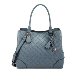 Nine West Brooklyn Jet Set Carryall Satchel Bag -Nine West shop 3754136 Slate Logo