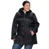 Plus Size Nine West Hooded Diamond-Quilted Belted Jacket -Nine West shop 3803741