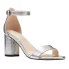 Nine West Sandy Women's Block Heel Sandals -Nine West shop 3815467 Silver