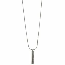Nine West Pave Stick Pendant Necklace