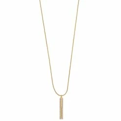 Nine West Pave Stick Pendant Necklace -Nine West shop 3835680 Gold Tone