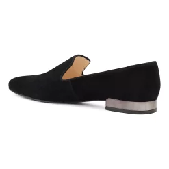 Nine West Lisette Women's Leather Square Toe Moc Shoes -Nine West shop 4309521 ALT2