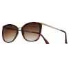 Women's Nine West 56mm Butterfly Square Metal Temple Sunglasses -Nine West shop 4862568