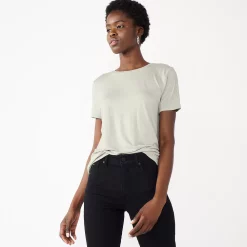 Women's Nine West Essential Crewneck Tee 112 Women's Nine West Essential Crewneck Tee -Nine West shop 4911743 Light Gray Heather