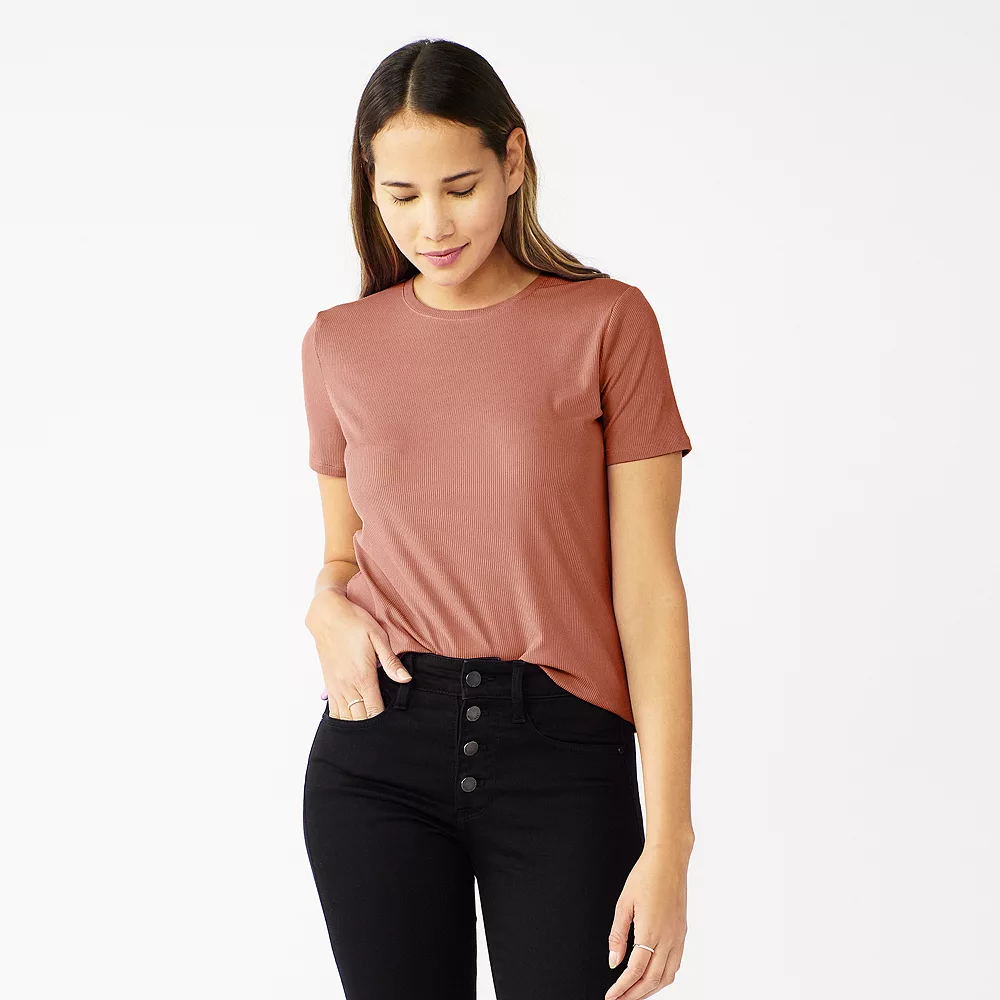 Women's Nine West Essential Crewneck Tee 25 Women's Nine West Essential Crewneck Tee - Image 23