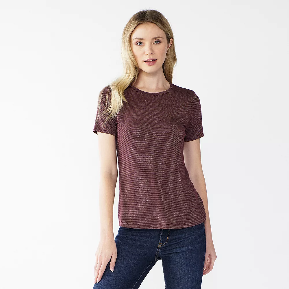Women's Nine West Essential Crewneck Tee 19 Women's Nine West Essential Crewneck Tee - Image 17