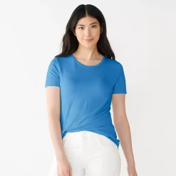 Women's Nine West Essential Crewneck Tee 138 Women's Nine West Essential Crewneck Tee -Nine West shop 4911743 Val Blue