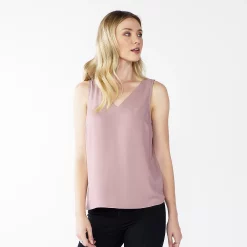 Petite Nine West V-Neck Tank -Nine West shop 4957403 Washed Grape