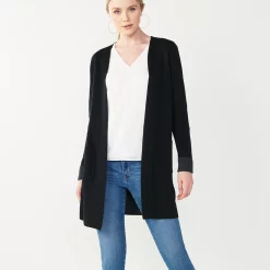 Women's Nine West Car Coat Cardigan -Nine West shop 4972563 Black