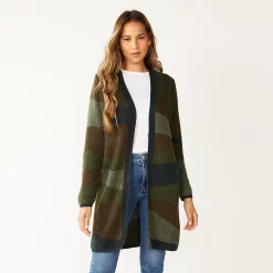 Women's Nine West Car Coat Cardigan -Nine West shop 4972563 Organic Green