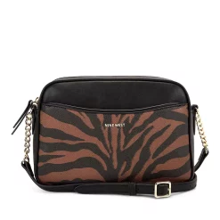 Nine West Calla Camera Bag -Nine West shop 4987443 Black Saddle Tan