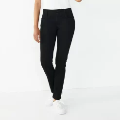 Women's Nine West Tummy-Control Slim Straight Jeans 13 Women's Nine West Tummy-Control Slim Straight Jeans -Nine West shop 4991601 Black