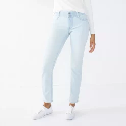 Women's Nine West Tummy-Control Slim Straight Jeans 16 Women's Nine West Tummy-Control Slim Straight Jeans -Nine West shop 4991601 Super Light Wash
