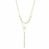 Nine West Gold Tone 17" Multi Row Necklace