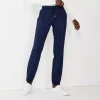 Women's Nine West Elastic-Cuff Relaxed Jogger Pants -Nine West shop 5028329 Navy White Pinstripe