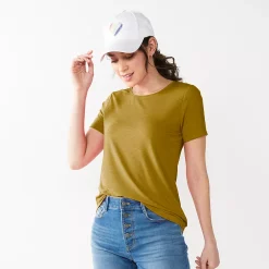 Petite Nine West Essential Crewneck Tee -Nine West shop 5086783 Olive
