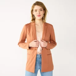 Petite Nine West Relaxed Blazer -Nine West shop 5128374 Mocha Frosting