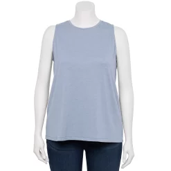 Plus Size Nine West Essential Easy High-Neck Tank