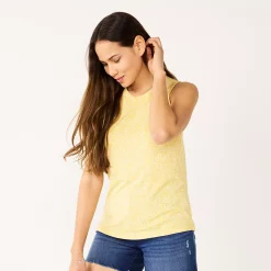 Petite Nine West Essential High Neck Tank -Nine West shop 5234193 Yellow Palms