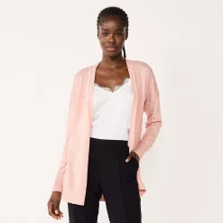 Women's Nine West Essential Lightweight Cardigan -Nine West shop 5234642 Ana Pink