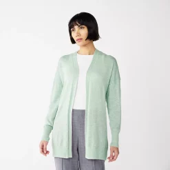 Women's Nine West Essential Lightweight Cardigan -Nine West shop 5234642 Mint Virtue
