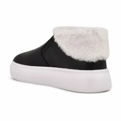 Nine West Klines Women's Faux-Fur Sneakers -Nine West shop 5260459 ALT4
