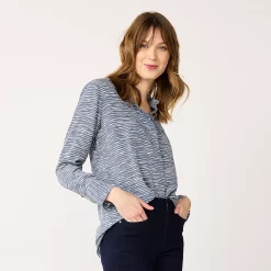 Women's Nine West Drapey Button Down Shirt -Nine West shop 5271741 Horizon Stripe