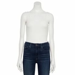 Women's Nine West Rib Scoopneck Tank Bodysuit 16 Women's Nine West Rib Scoopneck Tank Bodysuit -Nine West shop 5288302 White