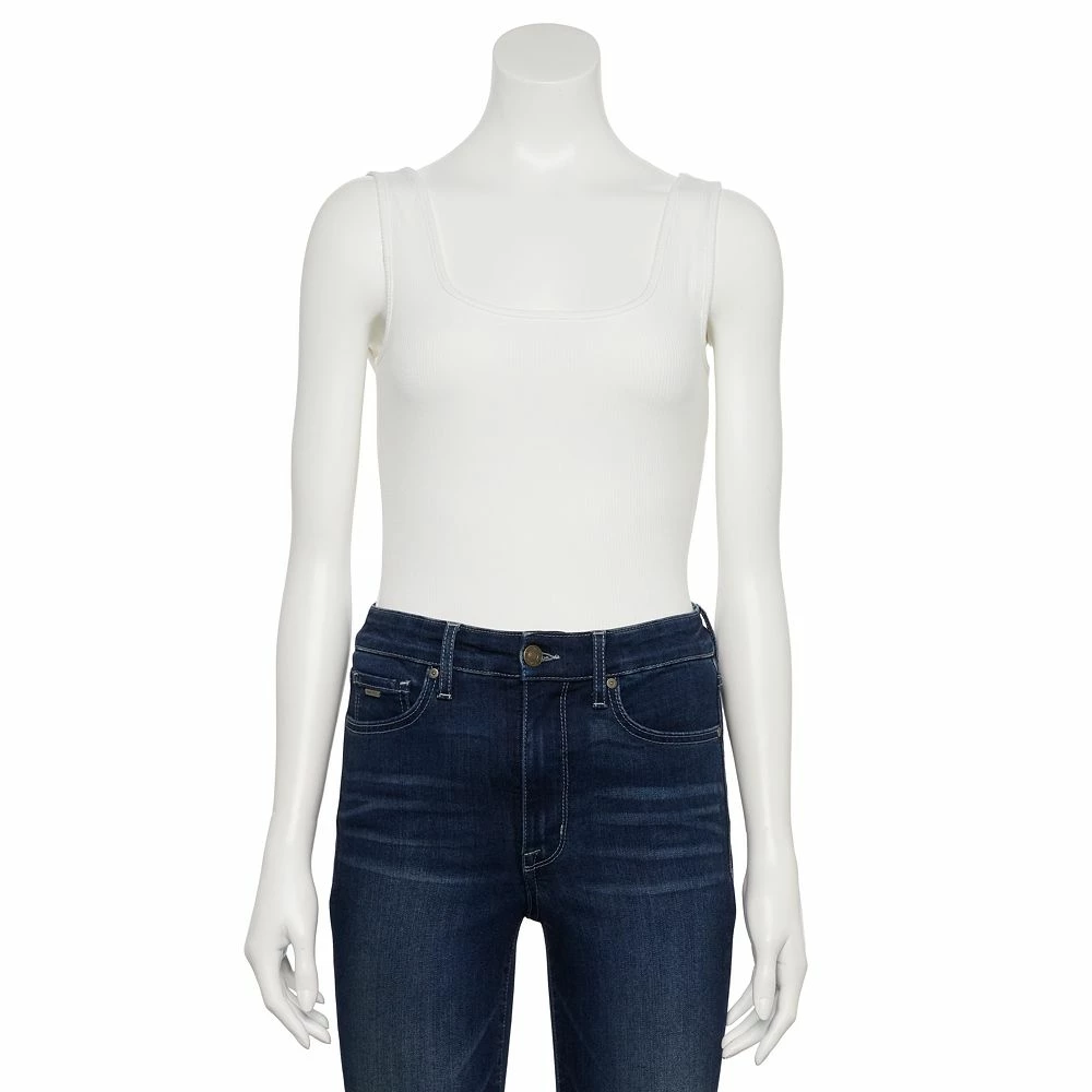 Women's Nine West Rib Scoopneck Tank Bodysuit 5 Women's Nine West Rib Scoopneck Tank Bodysuit - Image 4