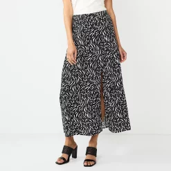 Women's Nine West Crosshatch Tiered Maxi Skirt -Nine West shop 5330209 Zig Zag Zebra