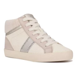 Nine West Stunnah Women's High-Top Sneakers -Nine West shop 5345490 Cream Multi