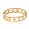 Nine West Gold Tone Curb Chain Stretch Bracelet 1 Nine West Gold Tone Curb Chain Stretch Bracelet -Nine West shop 5546244