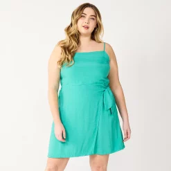 Plus Size Nine West Gathered Side-Tie Sheath Dress -Nine West shop 5547073 Reef