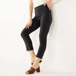 Women's Nine West Side Zip High-Waisted Skinny Ankle Pants -Nine West shop 5570619 Mineral Black