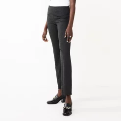 Petite Nine West Mid Rise Tummy Control Ponte Bootcut Pants 11 Petite Nine West Mid Rise Tummy Control Ponte Bootcut Pants -Nine West shop 5573842 Charcoal Herringbone
