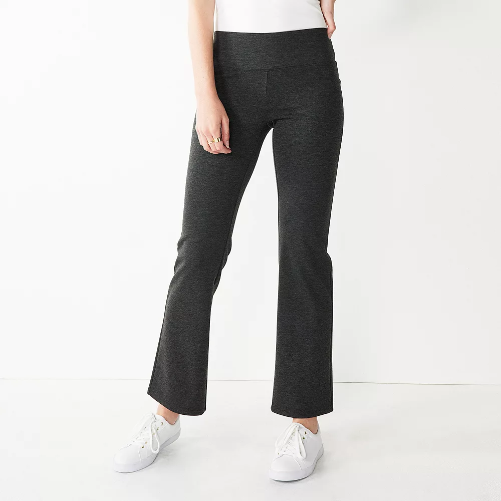 Petite Nine West Mid Rise Tummy Control Ponte Bootcut Pants 7 Petite Nine West Mid Rise Tummy Control Ponte Bootcut Pants - Image 5