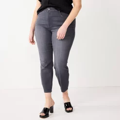 Plus Size Nine West Slimming Skinny Jeans -Nine West shop 5574799 Gray