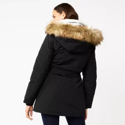 Women's Nine West Sherpa Trim Parka Coat -Nine West shop 5578773 ALT
