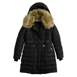 Women's Nine West Faux-Fur Collar Puffer Coat -Nine West shop 5578774 ALT5