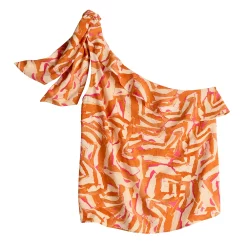 Women's Nine West One-Shoulder Ruffle Neck Top -Nine West shop 5580827 ALT5