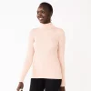 Women's Nine West Rib Turtleneck Top -Nine West shop 5582581 Faint Whisper