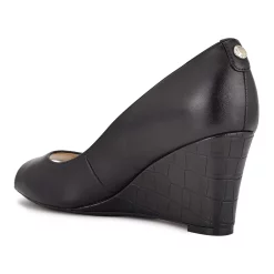 Nine West Cape 9x9 Women's Leather Wedge Heels -Nine West shop 5601128 ALT4
