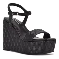 Nine West Nila Women's Platform Wedge Sandals -Nine West shop 5614564 Black
