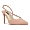 Nine West Gisha Women's Chain Link High Heel Dress Pumps -Nine West shop 5618718 Light Natural
