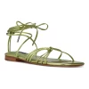 Nine West Minus Women's Strappy Sandals -Nine West shop 5623731 Metallic Green