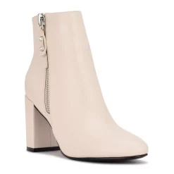 Nine West Trike Women's Block Heel Ankle Boots 11 Nine West Trike Women's Block Heel Ankle Boots -Nine West shop 5625101 Ivory