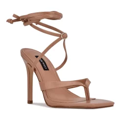 Nine West Terrie 03 Women's Ankle Wrap Dress Sandals -Nine West shop 5638239 Light Natural