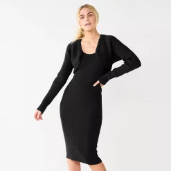 Women's Nine West Short Bolero Cardigan -Nine West shop 5651506 Mineral Black