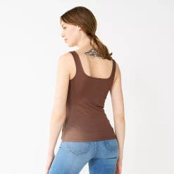 Women's Nine West Sculpt Squareneck Tank -Nine West shop 5685034 ALT