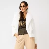 Women's Nine West Faux-Fur Faux-Leather Moto Jacket